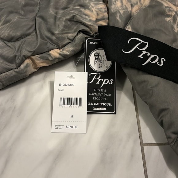 Men’s PRPS Quilted Master Bomber Jacket - Picture 3 of 5